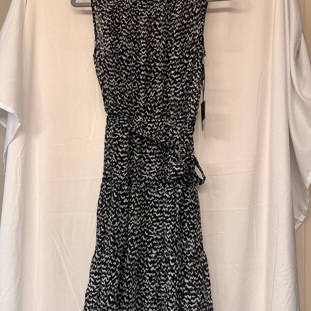 Simply Vera Vera Wang Black and White Halter Maxi Sundress